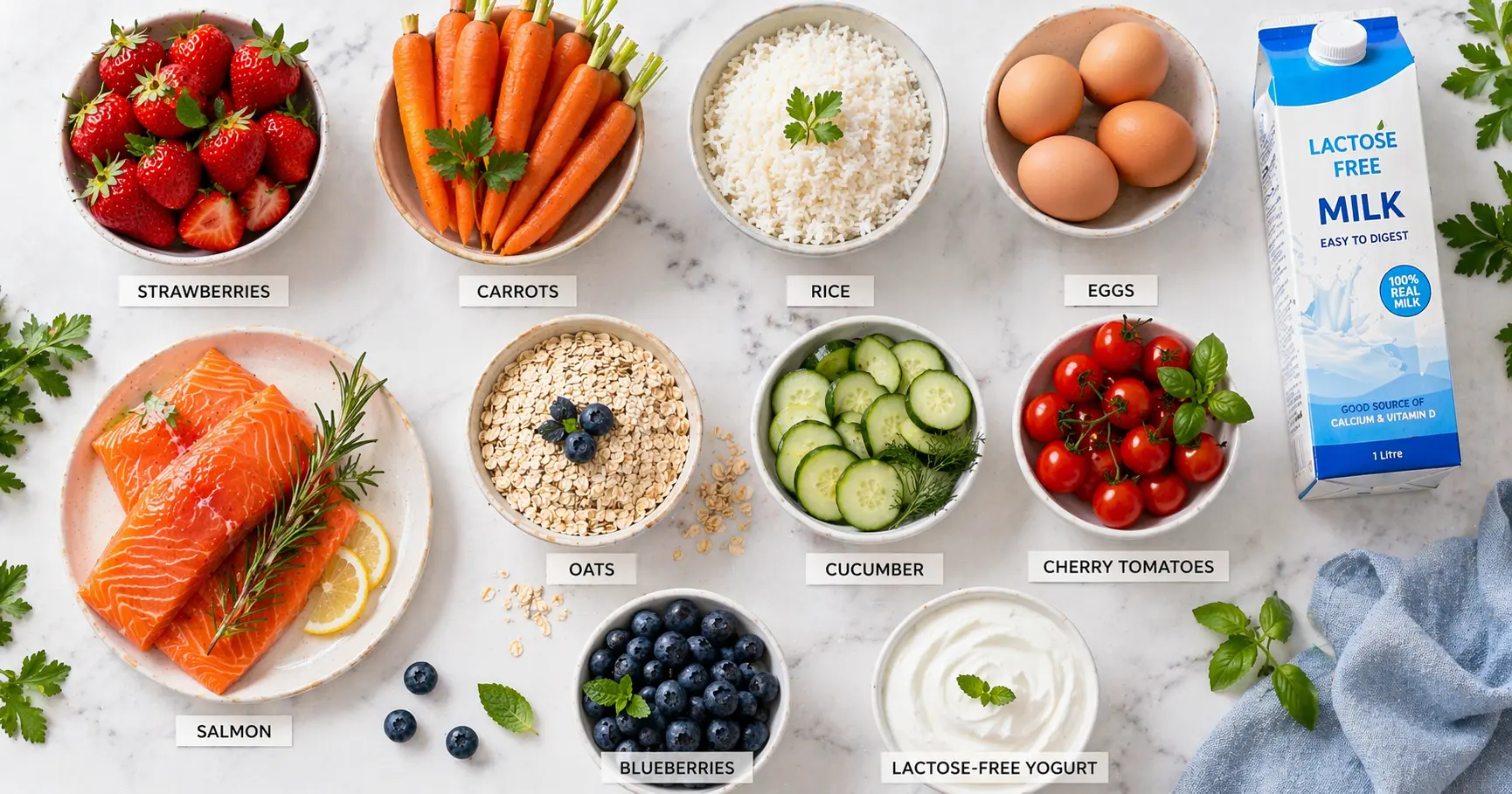 Tabel alimente FODMAP — alimente permise organizate vizual pentru dieta de colon iritabil