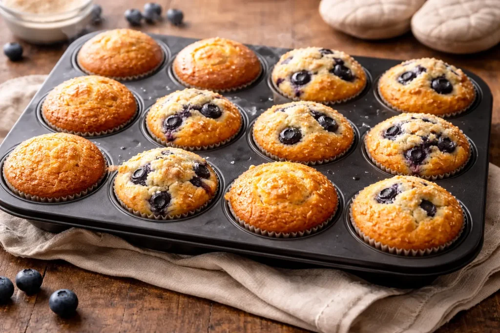  Brioșe fără gluten FODMAP proaspăt scoase din cuptor — pas cu pas