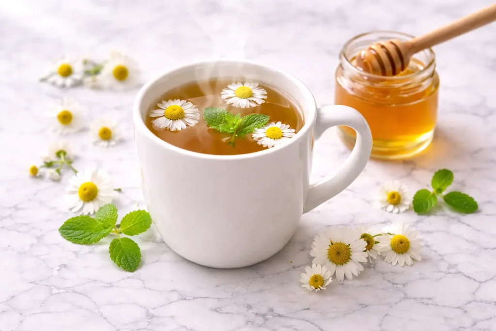 Ceai de mușețel pentru colon iritabil — 
cea mai recomandată plantă medicinală pentru 
calmarea crampelor și balonării