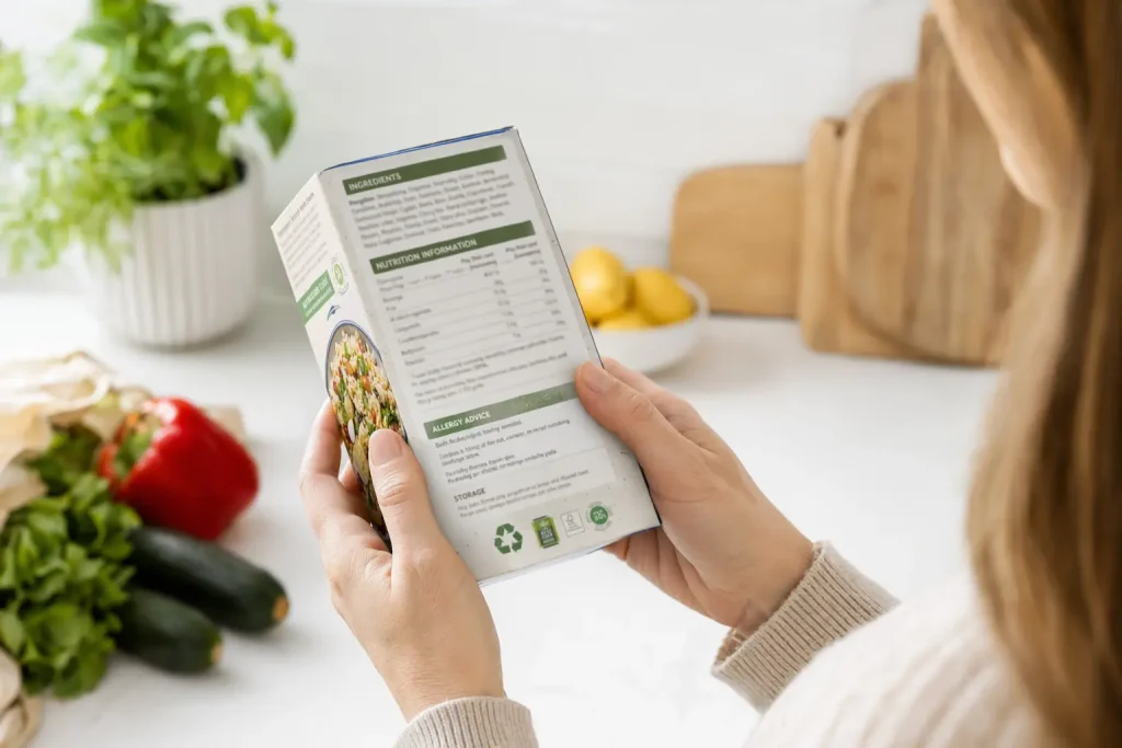  Citirea etichetelor alimentelor pentru identificarea 
FODMAP-urilor ascunse în produse procesate