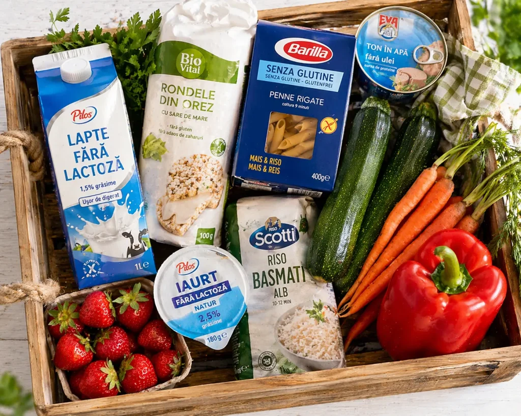 Produse FODMAP disponibile în supermarketurile 
din România — Lidl, Kaufland și Mega Image
