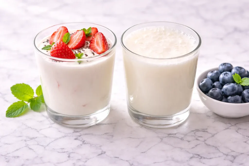 Iaurt și kefir probiotice naturale — 
cele mai accesibile surse de bacterii benefice 
disponibile în supermarketurile din România