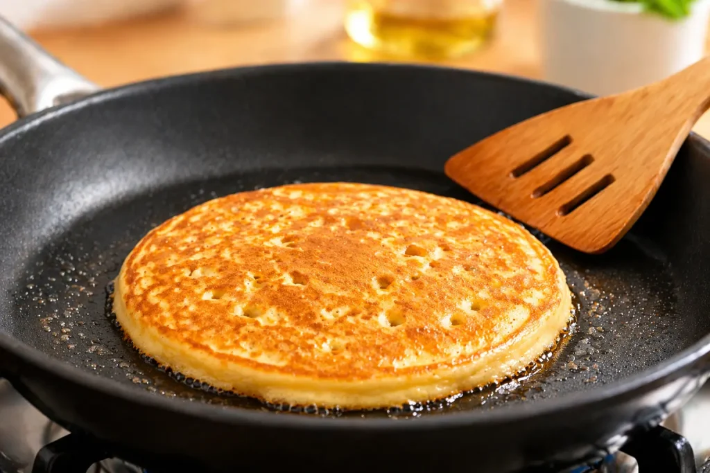 Clătite fără gluten FODMAP în tigaie — procesul de coacere pas cu pas